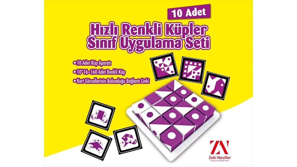 Hızlı Renkli Küpler Sınıf Seti ( 10 ADET )